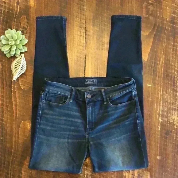 💙Abercrombie & Fitch | Harper Super Skinny Jeans, Darker Wash - Picture 2 of 6